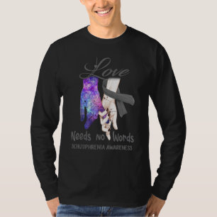 T-shirt Sensibilisation à la schizophrénie, l'amour n'a pa