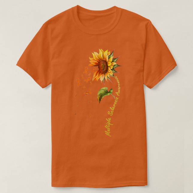 T-shirt Sensibilisation à la sclérose en plaques Sunflower (Design devant)