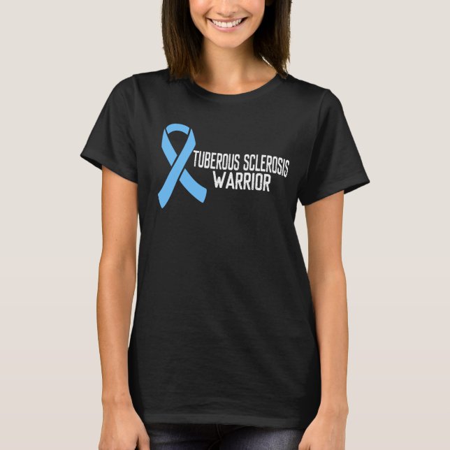 T-shirt Sensibilisation à la sclérose tuberculeuse Bleu Ru (Devant)