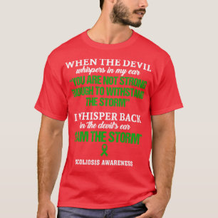 T-shirt Sensibilisation À La Scoliose Je Suis La Tempête D