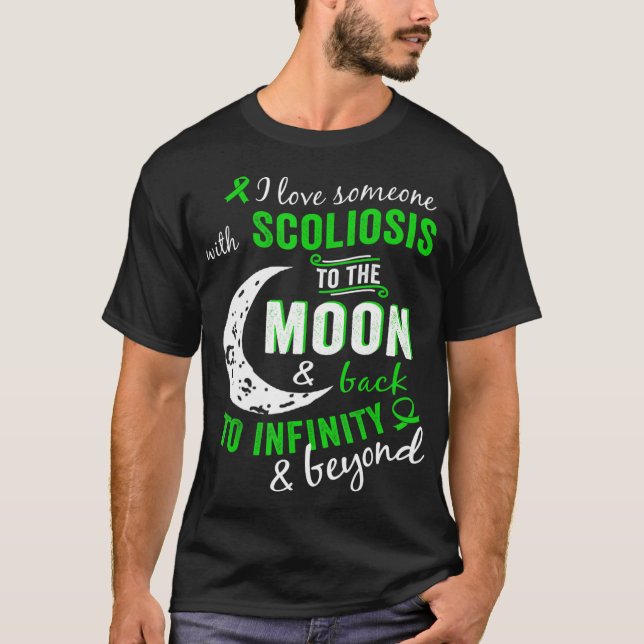 T-shirt Sensibilisation À La Scoliose Pour Les Femmes Homm (Devant)