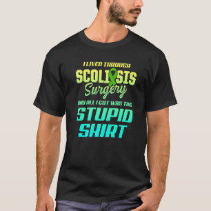 T-shirt Sensibilisation à la Scoliose Survivant du guerrie