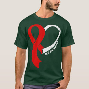 T-shirt Sensibilisation à la SLA Les gens aiment le ruban