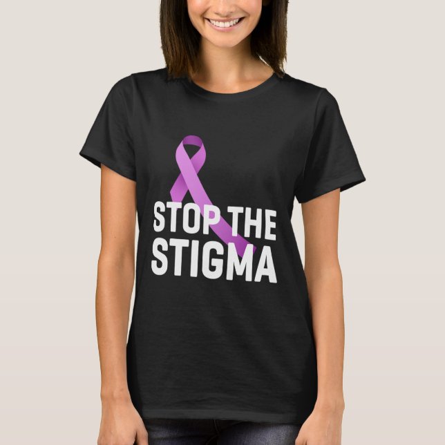 T-shirt Sensibilisation à la stigmatisation et à la dépend (Devant)
