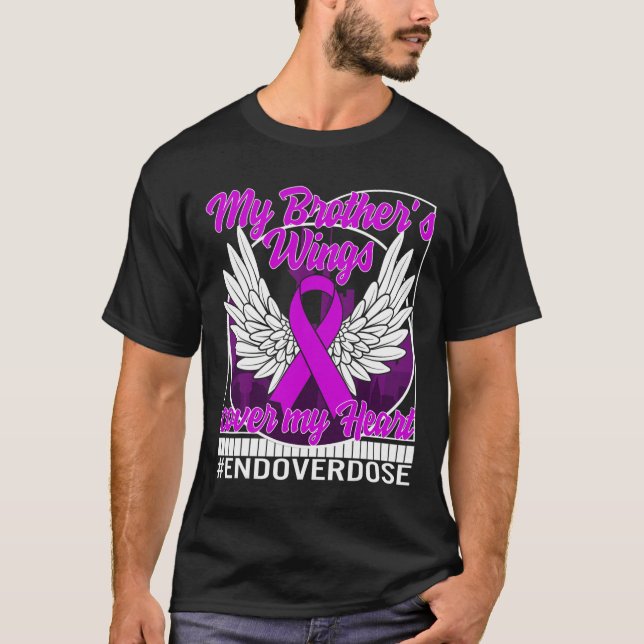T-shirt Sensibilisation à la surdose de drogue Mes ailes d (Devant)