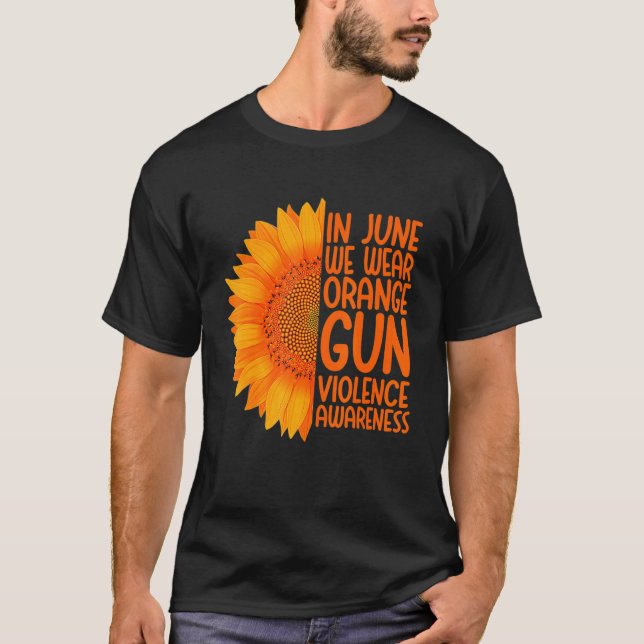 T-shirt Sensibilisation À La Violence Des Armes À Feu En J (Devant)