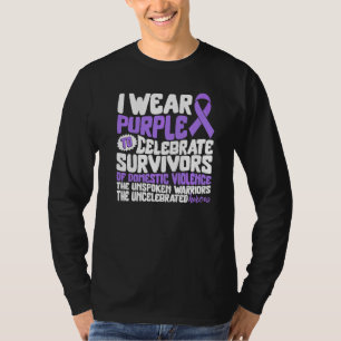 T-shirt Sensibilisation à la violence domestique Je porte