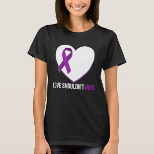 T-shirt Sensibilisation à la violence familiale Coeur du s