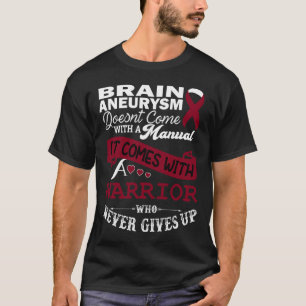 T-shirt Sensibilisation à l'aévrisme Burgundy Ribbon Guerr