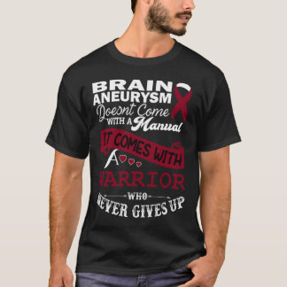 T-shirt Sensibilisation à l'aévrisme Burgundy Ribbon Guerr