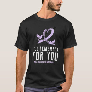 T-shirt Sensibilisation à l'Alzheimer Je porte du pourpre