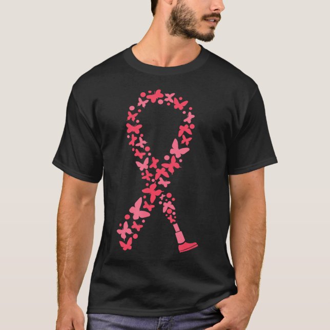T-shirt Sensibilisation à l'amiante Ruban Handicap Prosthé (Devant)