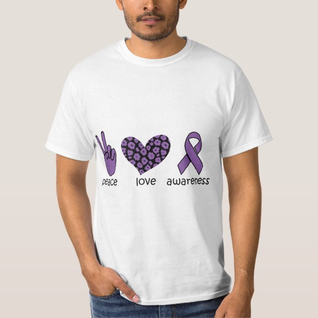 T-shirt Sensibilisation à l'amour pour la paix Sensibilisa (Devant)