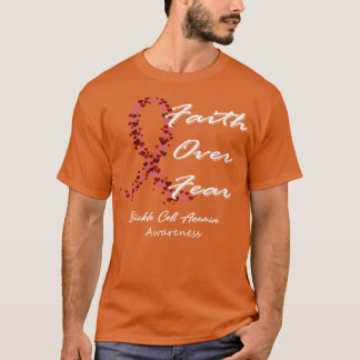 T-shirt Sensibilisation à l'anémie des faucilles La peur