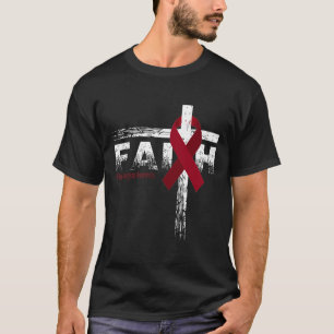 T-shirt Sensibilisation À L'Aneurysme Foi Et Croix Chrétie