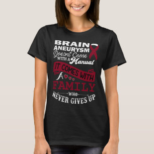 T-shirt Sensibilisation à l'aneurysme Soutien de la famill