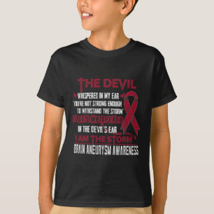 T-shirt Sensibilisation à l'anévrisme cérébral Je suis le