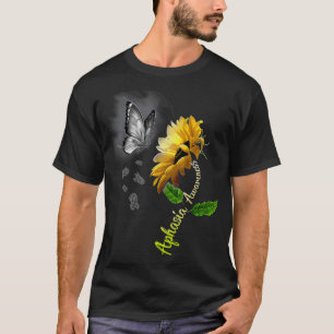T-shirt Sensibilisation à l'Aphasie du tournesol papillon