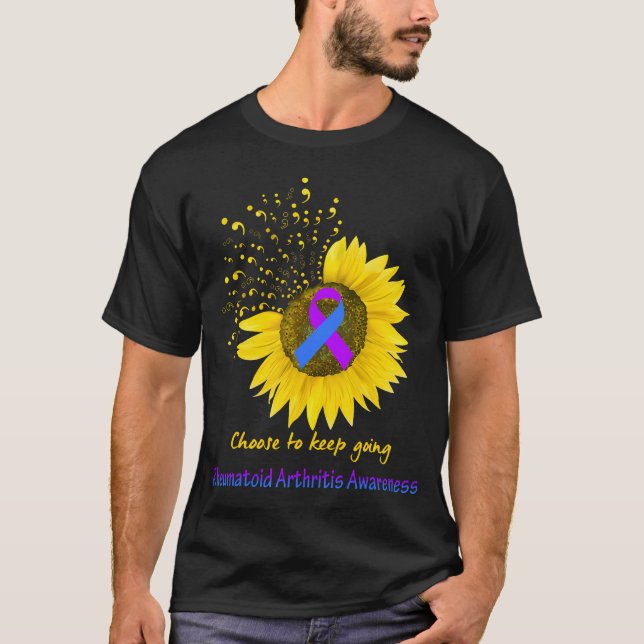 T-shirt Sensibilisation à l'arthrite rhumatoïde Choisir de (Devant)