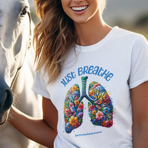 T-shirt Sensibilisation à l'asthme Flore Fleur Allergie pu