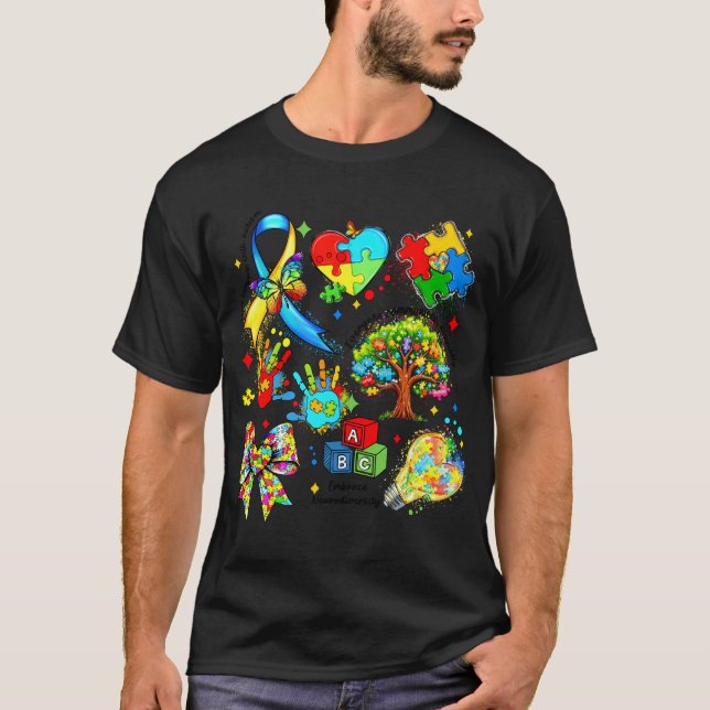 T-shirt sensibilisation à l'autisme 11-0 (Devant)