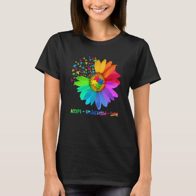 T-shirt Sensibilisation à l'autisme Accepter Comprendre Ai (Devant)