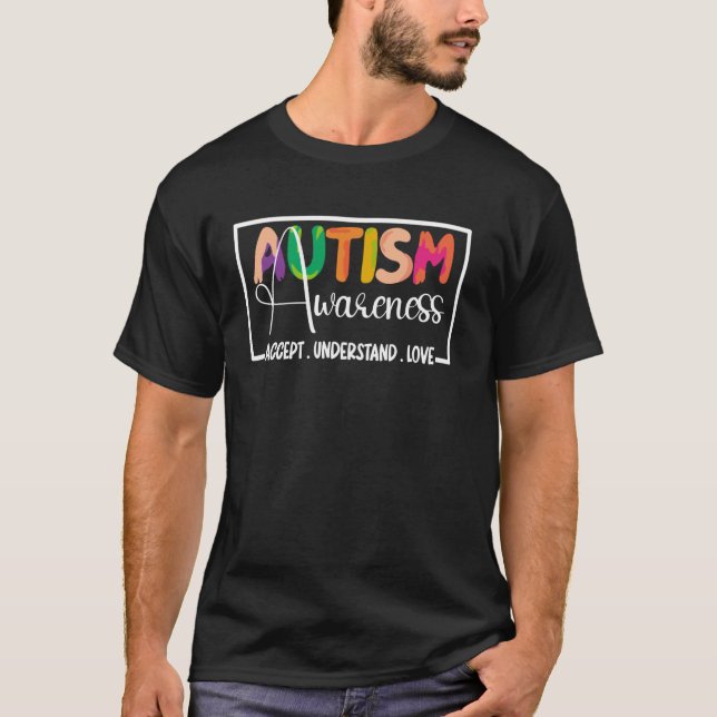 T-shirt Sensibilisation à l'autisme Accepter Comprendre Am (Devant)