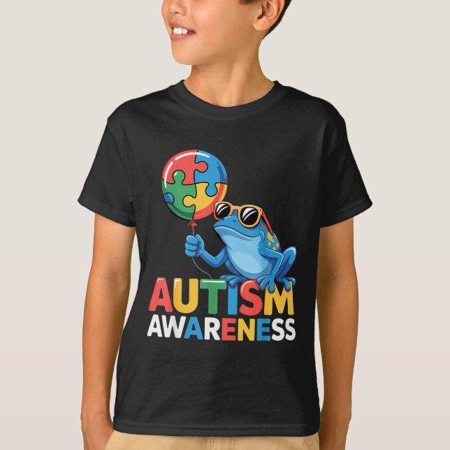 T-shirt Sensibilisation à l'autisme autiste  (Devant)