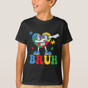 T-shirt Sensibilisation à l'autisme Bruh Dabbing Pièce de 