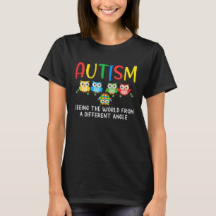 T-shirt Sensibilisation à l'autisme Chouette mignonne Puzz