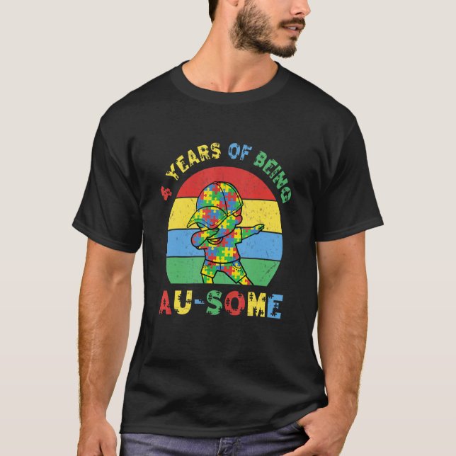 T-shirt Sensibilisation à l'autisme Dabbing Incroyable 4 a (Devant)