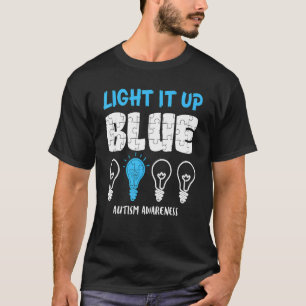 T-shirt Sensibilisation à l'autisme Éclairez-le en bleu