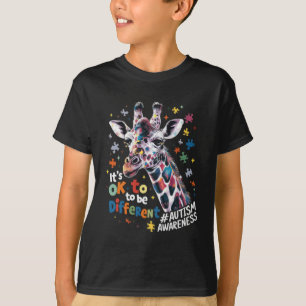 T-shirt Sensibilisation à l'autisme Girafe Animal Mignon C