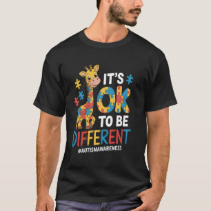 T-shirt Sensibilisation à l'autisme Girafe Animal mignon c