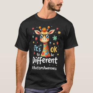 T-shirt Sensibilisation à l'autisme Girafe Mignon Animal C