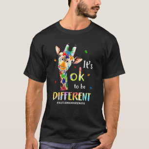 T-shirt Sensibilisation à l'autisme Girafe Mignon Animal C