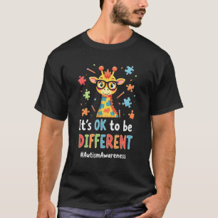 T-shirt Sensibilisation à l'autisme Girafe Mignon Animal C