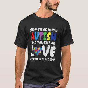 T-shirt Sensibilisation à l'autisme L'amour n'a pas besoin