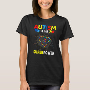 T-shirt Sensibilisation à l'autisme  L'autisme est mon sup