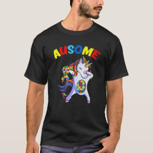 T-shirt Sensibilisation à l'autisme Licorne qui fait le da