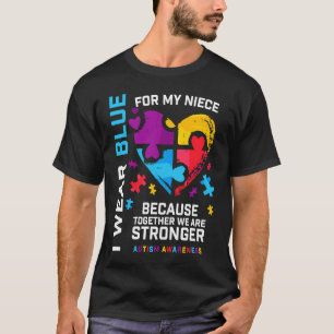 T-shirt Sensibilisation à l'autisme Nièce Tante Oncle Homm