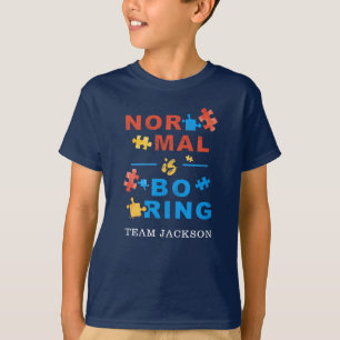 T-shirt Sensibilisation à l'autisme Soutien Normal est Enn