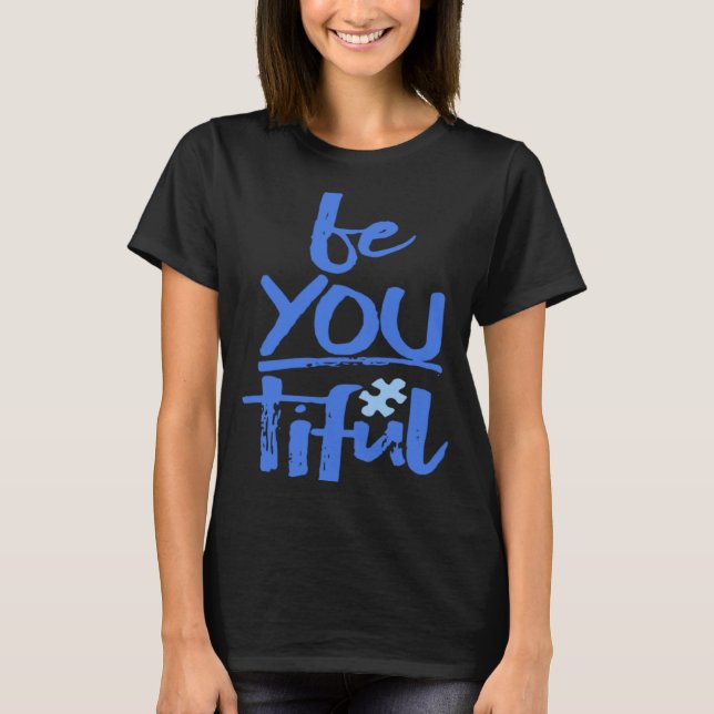 T-shirt Sensibilisation à l'autisme Soyez Vous Tiful Éduca (Devant)