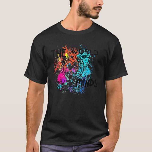 T-shirt Sensibilisation à l'autisme Toutes sortes d'esprit (Devant)