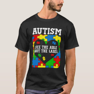 T-shirt Sensibilisation à l'autisme Voyez la capacité et n