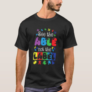 T-shirt Sensibilisation à l'autisme Voyez la capacité et n