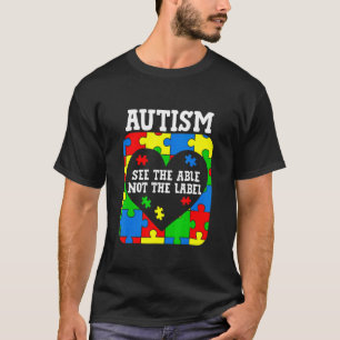 T-shirt Sensibilisation à l'autisme Voyez la capacité et n