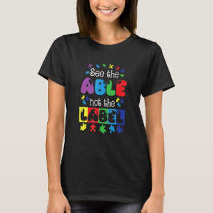T-shirt Sensibilisation à l'autisme Voyez la capacité et n