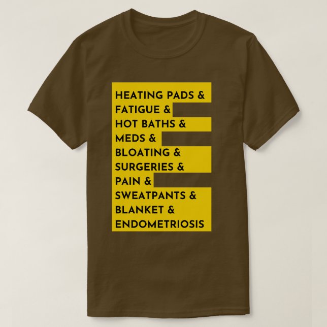 T-shirt Sensibilisation à l'endométriose (Design devant)