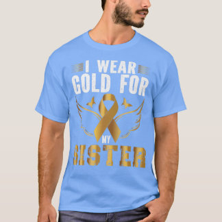 T-SHIRT SENSIBILISATION À L'ENFANCE AU CANCER JE PORTE DE 